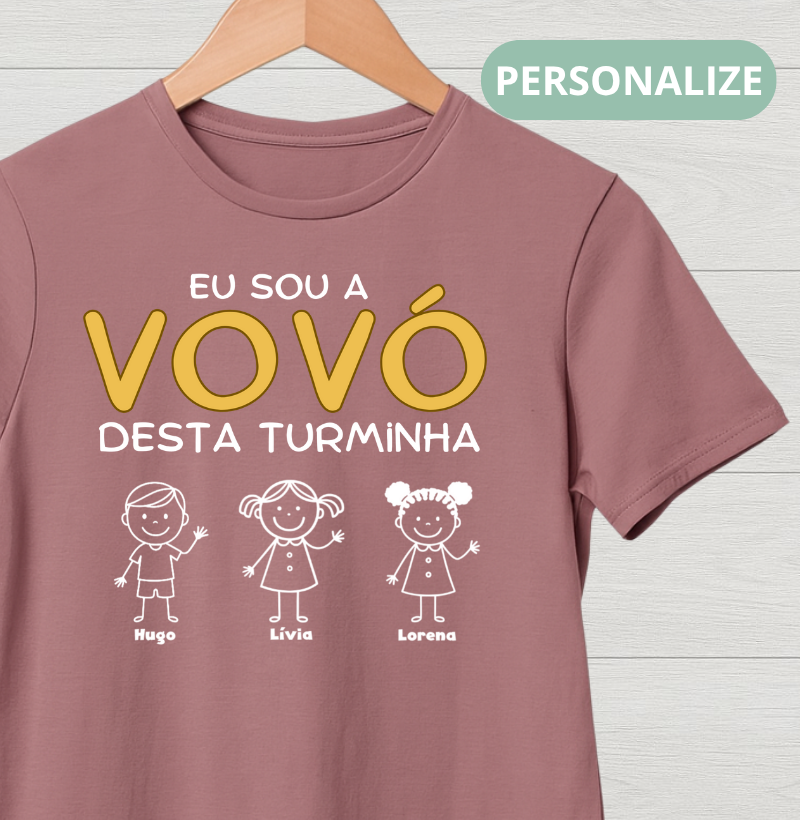 Camiseta Personalizada Eu sou a Vovó desta turminha