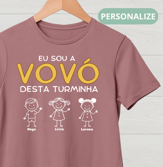 Camiseta Personalizada Eu sou a Vovó desta turminha