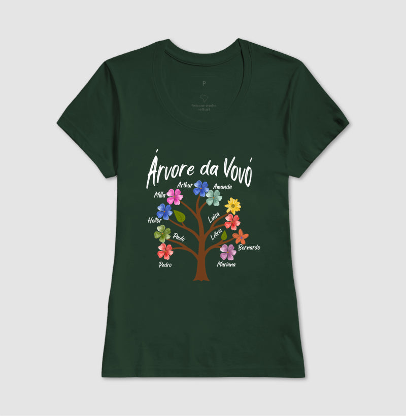 Camiseta Personalizada Árvore da Vovó