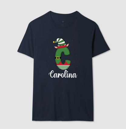 Camiseta Personalizada Letra de Natal verde