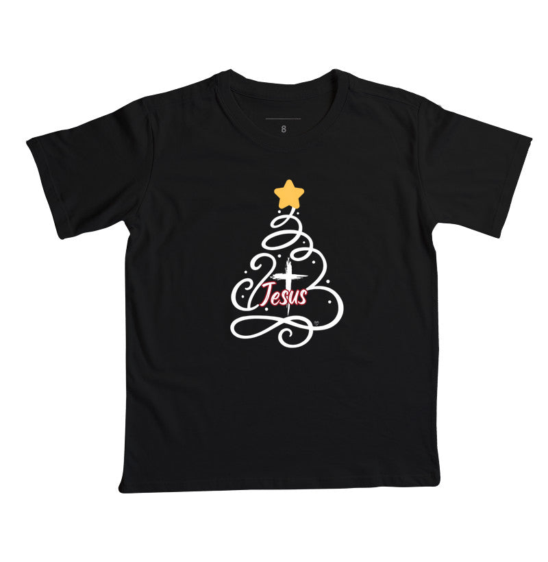 Camiseta Infantil Natal Árvore de Jesus