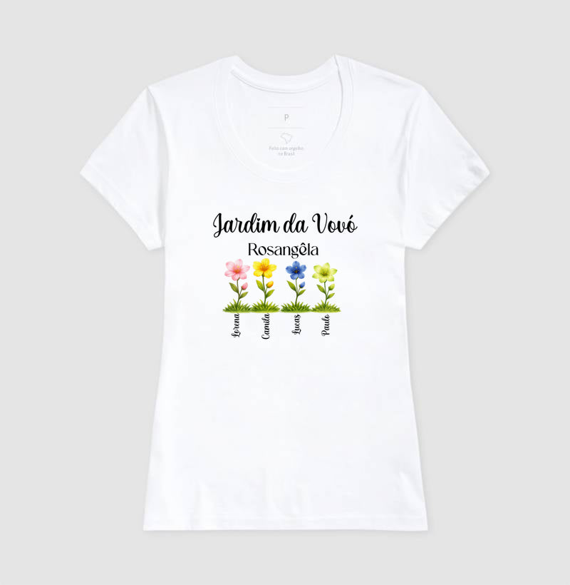 Camiseta Personalizada Jardim da Vovó Cultivando o amor
