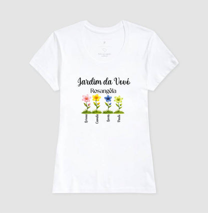 Camiseta Personalizada Jardim da Vovó Cultivando o amor