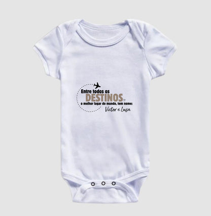 Body infantil Personalizado Viagem Entre todos os Destinos