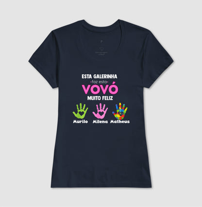 Camiseta Personalizada Esta Galerinha faz a Vovó muito Feliz