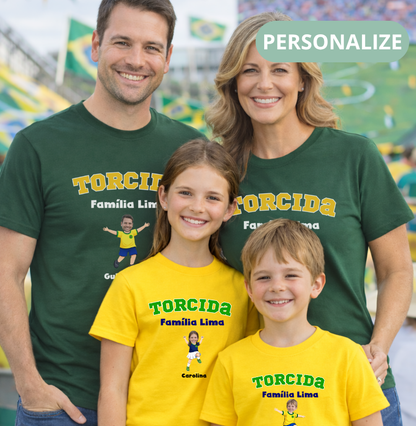 Camiseta Personalizada Torcida da Família