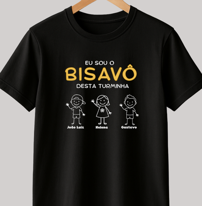 Camiseta Personalizada Eu sou Bisavô desta turminha