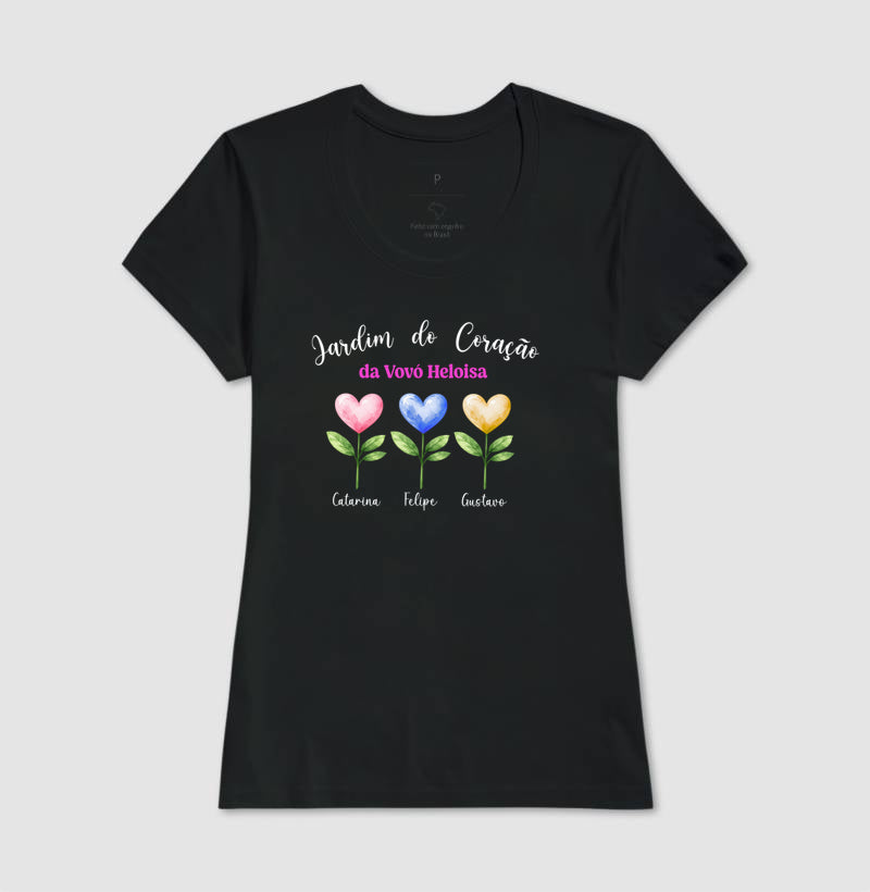 Camiseta Personalizada Jardim do Coração