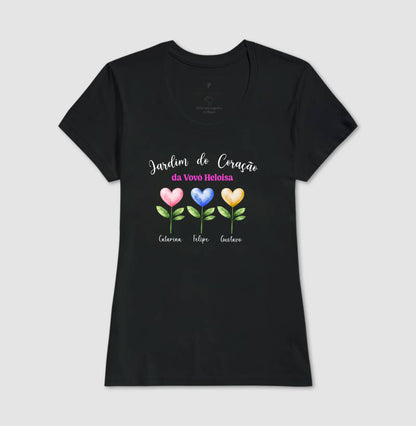 Camiseta Personalizada Jardim do Coração