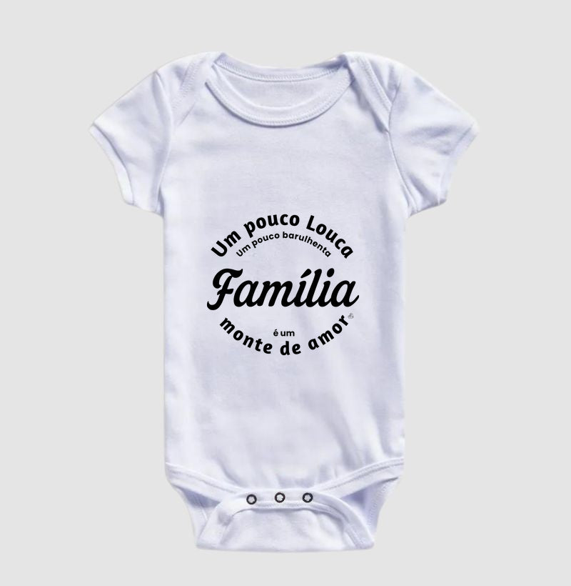 Body Infantil Família um monte de amor
