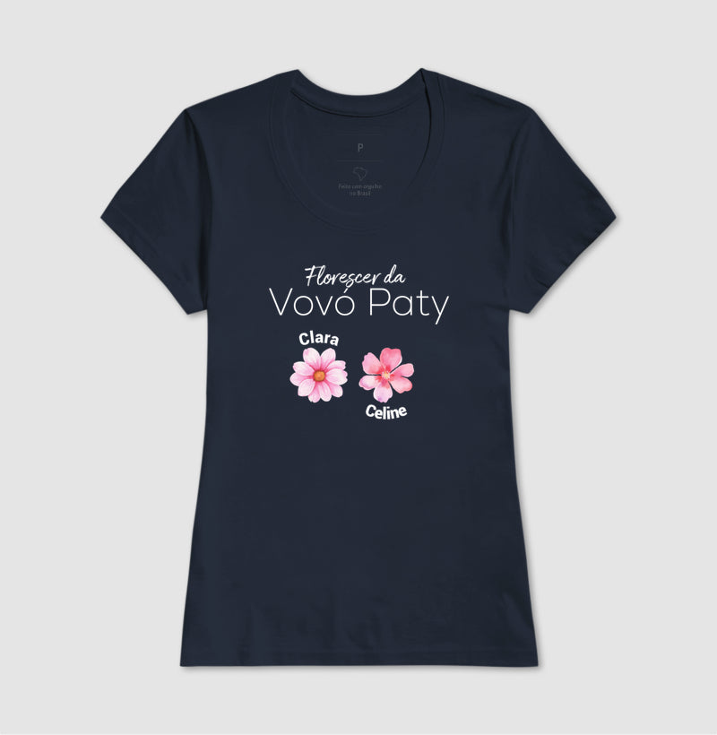 Camiseta Personalizada Florescer da Vovó