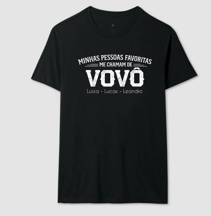 Camiseta Personalizada Minhas Pessoas Favoritas me chamam de VOVÔ