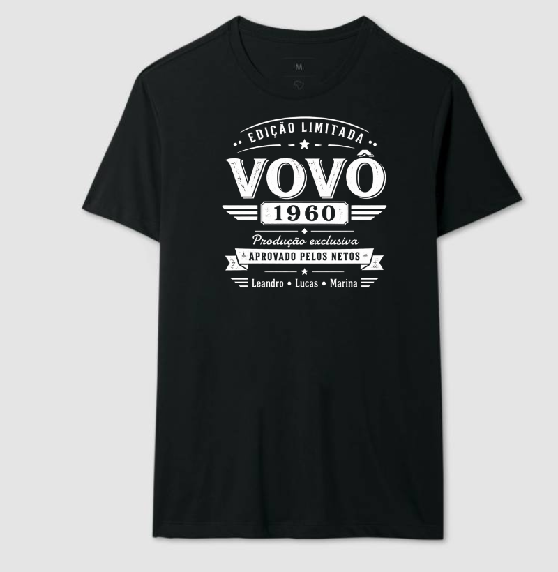 Camiseta Personalizada Avô Edição Limitada