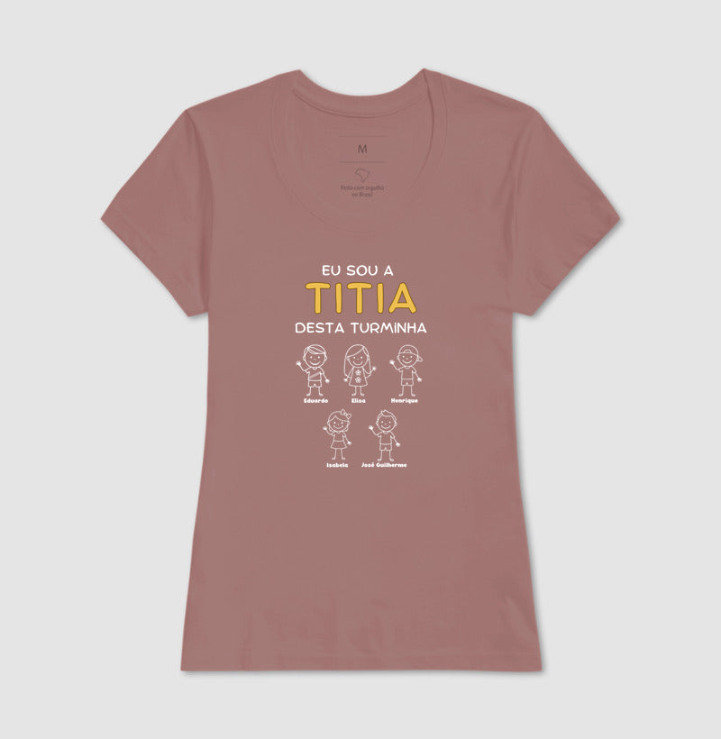 Camiseta Personalizada Eu sou o Titio/Titia desta turminha