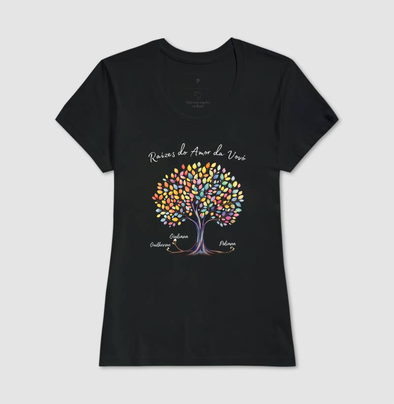 Camiseta Personalizada Raízes do amor da vovó
