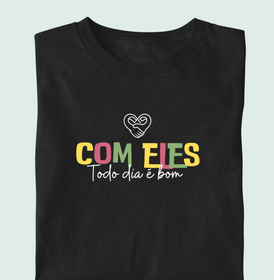Camiseta Infantil - Família Com eles