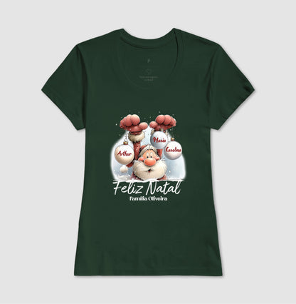 Camiseta Personalizada Natal Papai Noel