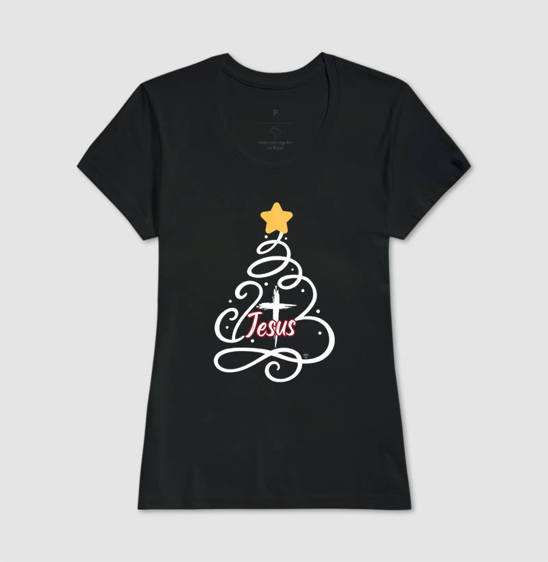 Camiseta Natal Árvore de Jesus
