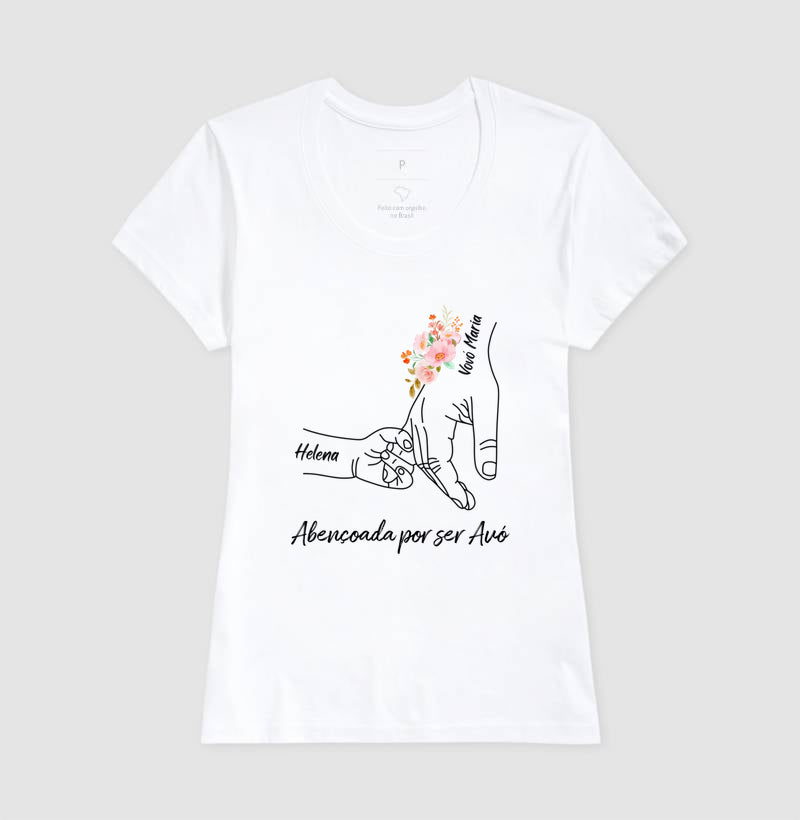 Camiseta Personalizada Abençoada por ser avó