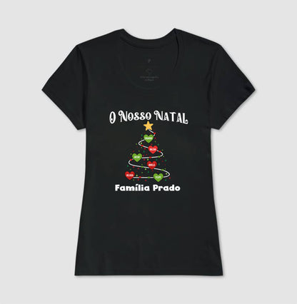 Camiseta Personalizada Árvore de natal com nomes