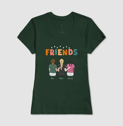 Camiseta Personalizada - Melhores Amigas