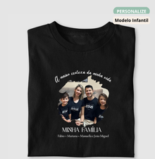 Camiseta Infantil Personalizada Família A Maior Certeza