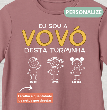 Camiseta Personalizada Eu sou Vovó/ Vovô  Desta turminha