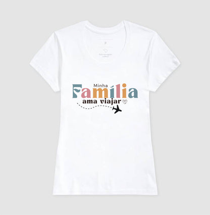 Camiseta Família Ama Viajar