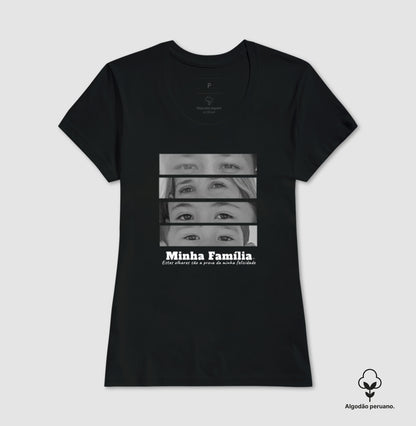 Camiseta Personalizada Família - Olhares (Algodão Peruano)