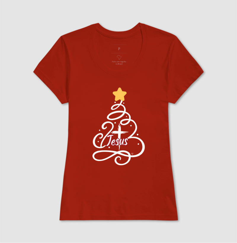 Camiseta Natal Árvore de Jesus