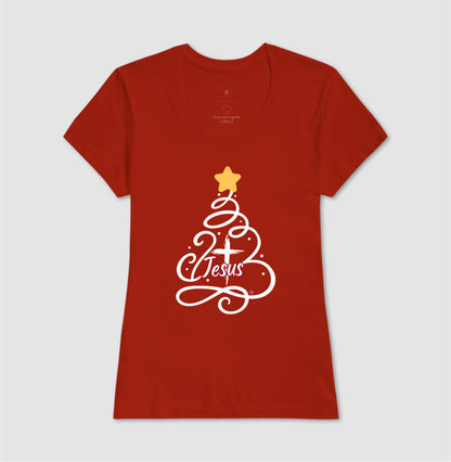 Camiseta Natal Árvore de Jesus