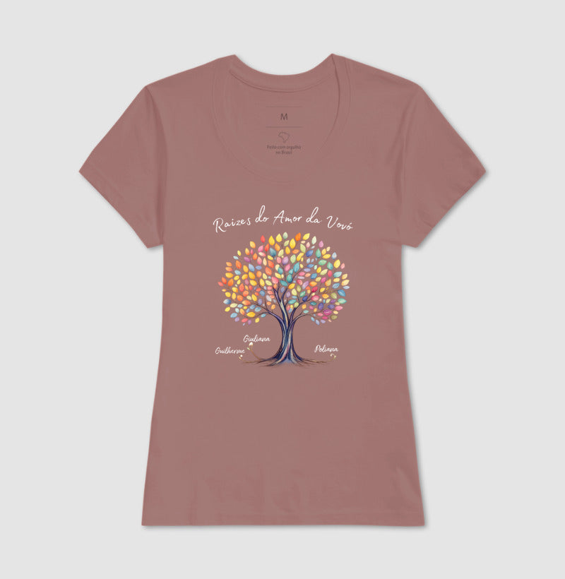 Camiseta Personalizada Raízes do amor da vovó