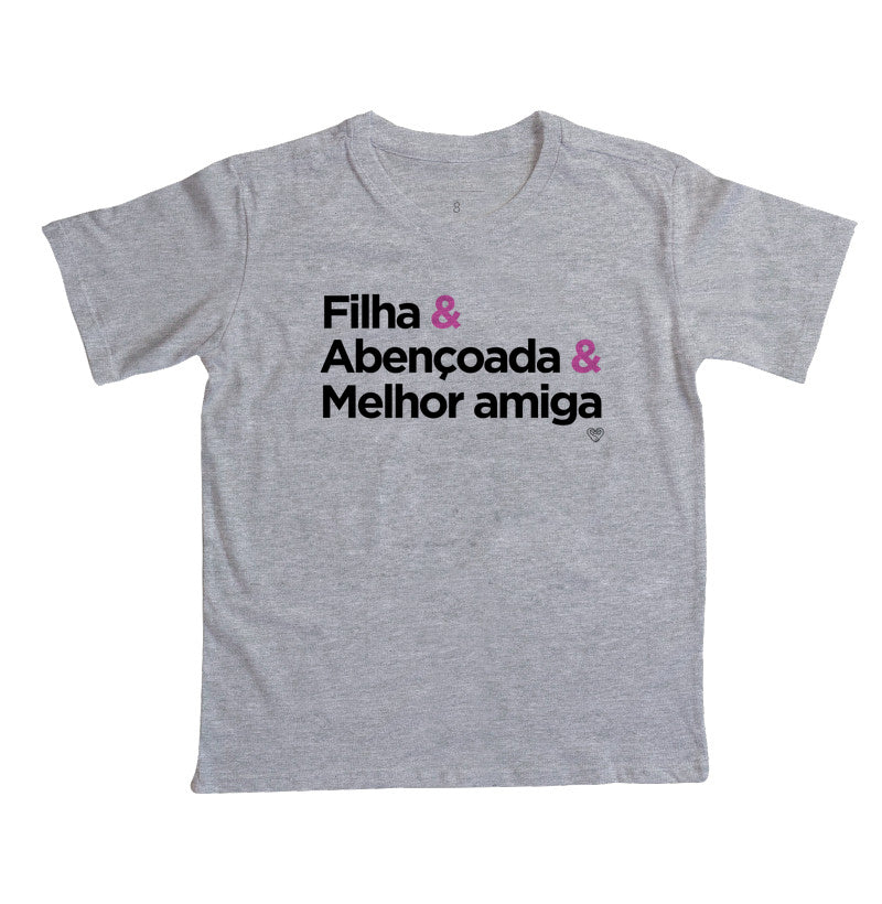 Camiseta Infantil Melhor amiga do Pai
