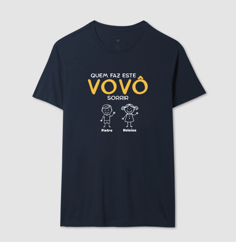 Camiseta Personalizada Eu sou Vovô desta turminha
