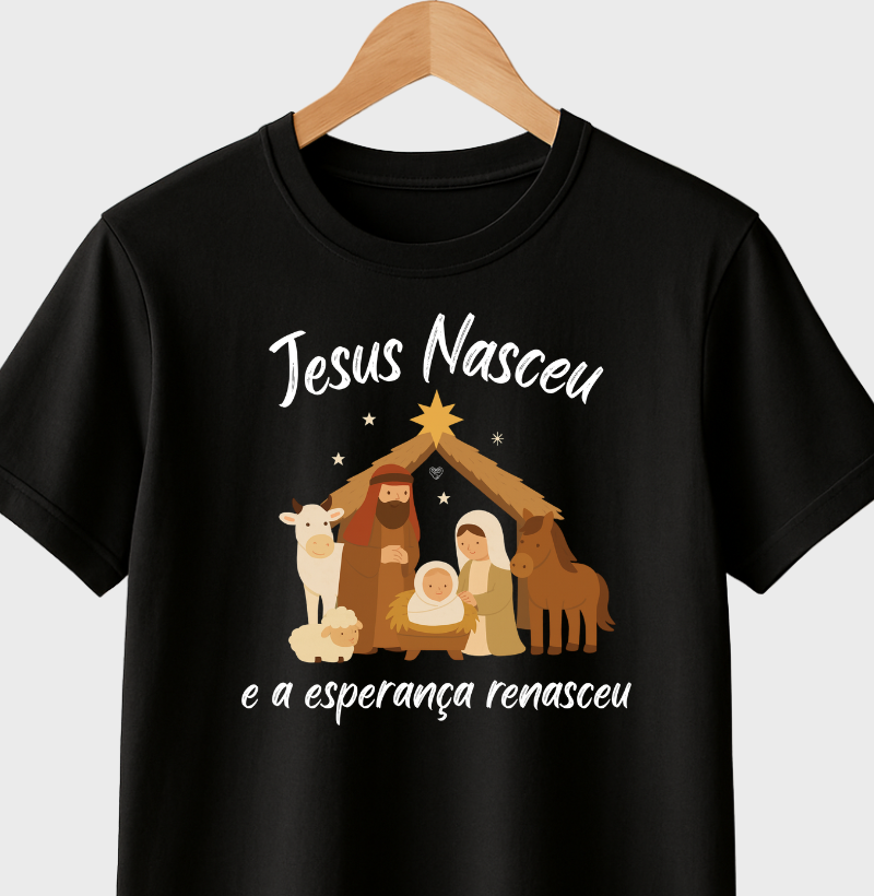 Camiseta Infantil Jesus Renasceu
