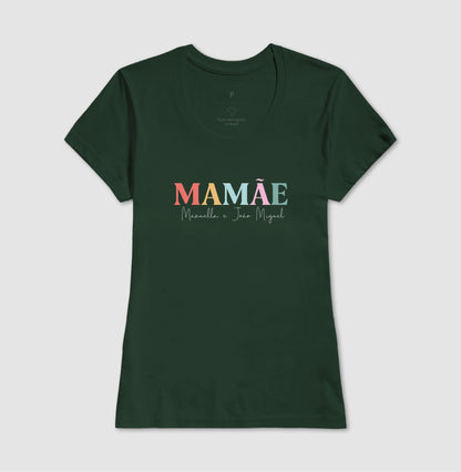 Camiseta Personalizada Mamãe Colorida