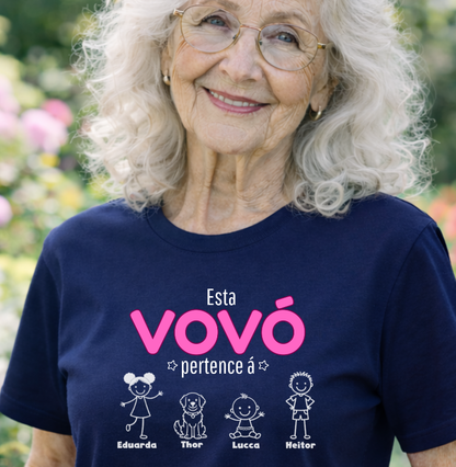 Camiseta Personalizada - Vovô/Vovó  Netos e Pets