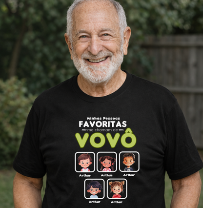 Camiseta Personalizada minhas pessoas favoritas me chamam de VOVÔ