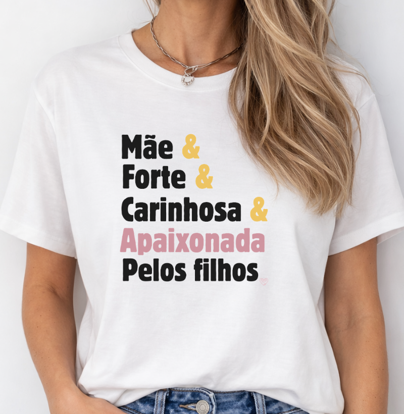 Camiseta para a Mãe apaixonada pelos filhos
