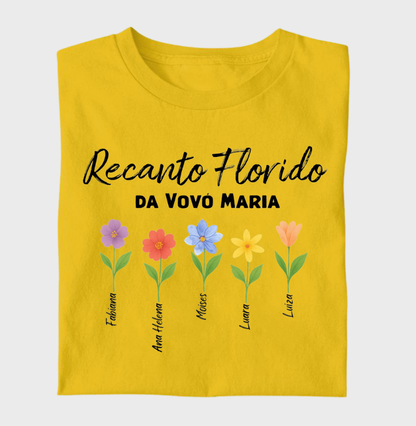 Camiseta Personalizada - Recanto Florido da Vovó