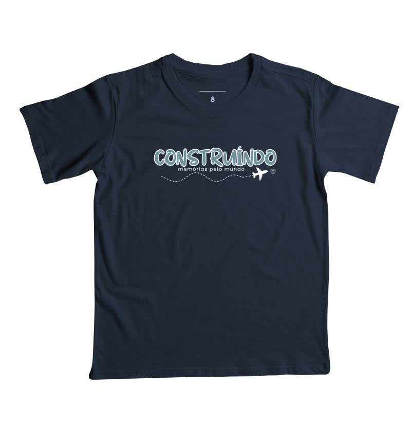 Camiseta Infantil Construindo Memórias pelo Mundo