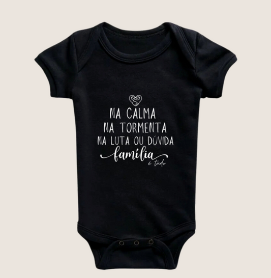 Body Infantil - Família Calma,paz e tormenta