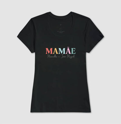 Camiseta Personalizada Mamãe Colorida