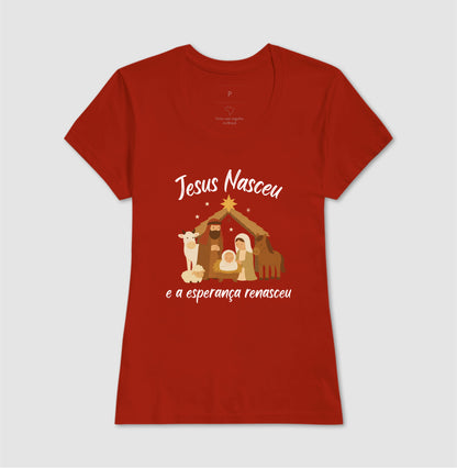Camiseta natal Jesus Renasceu