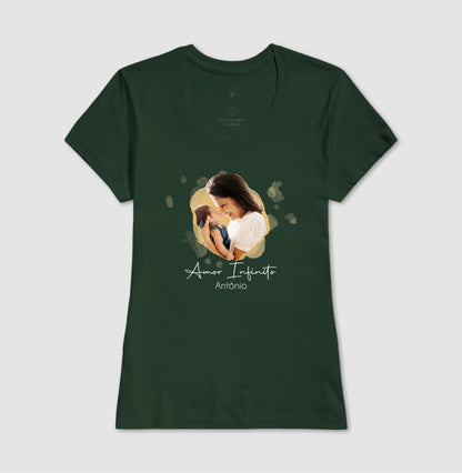 Camiseta Personalizada Mãe e Filho Amor Infinito