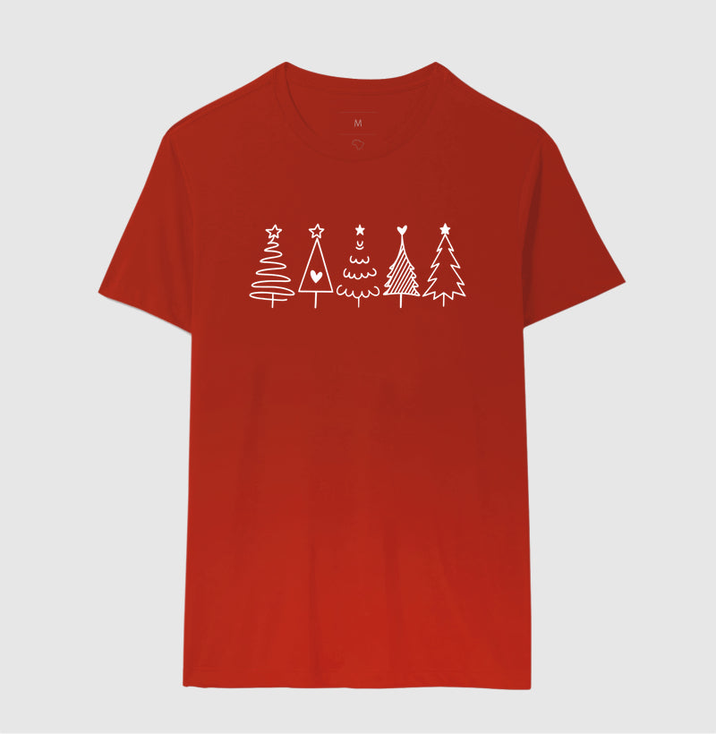 Camiseta Árvores de Natal