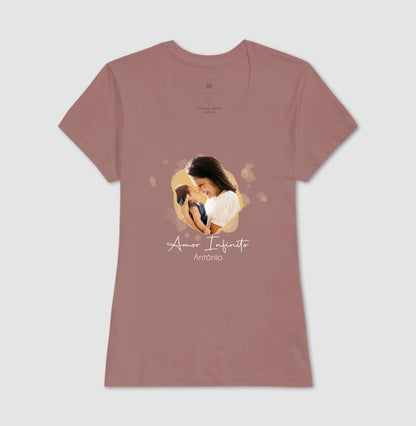 Camiseta Personalizada Mãe e Filho Amor Infinito