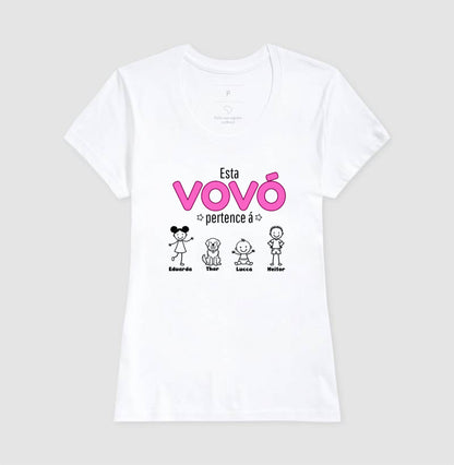 Camiseta Personalizada - Vovô/Vovó  Netos e Pets