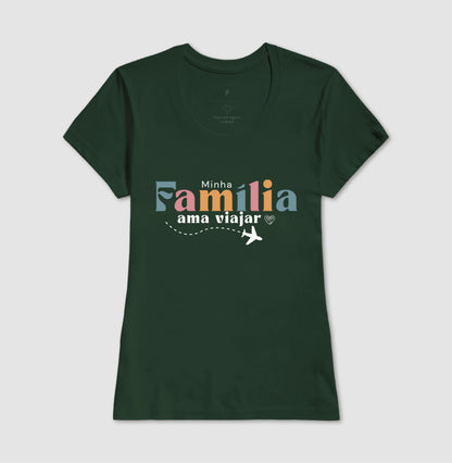 Camiseta Família Ama Viajar