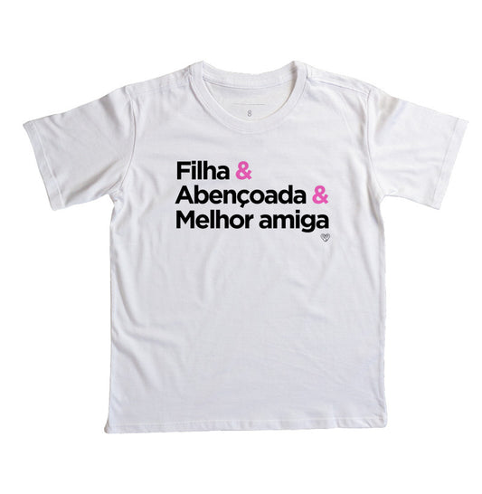 Camiseta Infantil - Melhor amiga do Pai